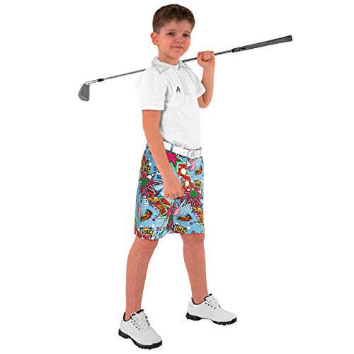 Image of Royal & Awesome Kids Bright Funky and Funny Golf Shorts
