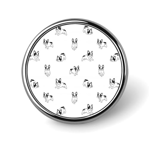 バッジ 円形 徽章 可愛い ボストンテリア 犬柄 缶バッジ 胸章 ピンバッチ ボタンブローチ 25mm おしゃれ ネクタイピン コレクション バッグ飾 帽子 胸飾り かばん掛け 工芸品 取付簡単 男女兼用 プレゼント