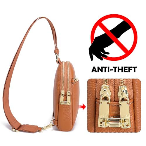 Image of INICAT Small Travel Purse,Anti Theft Crossbody Bag for Women | RFID Blocking, 8 Card Slots,Secure Back Zipper Pocket,Sling Style