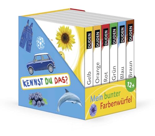 Duden 12+: Kennst du das? Mein bunter Farbenwürfel: 6 Mini-Bücher (Würfel) (Pappbilderbuch Bücher-Würfel, Band 2)