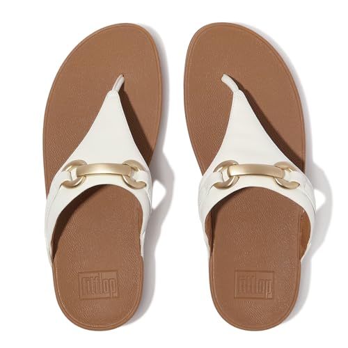 Image of FitFlop Lulu Chunky-Snaffle Leather Toe-Post Sandals
