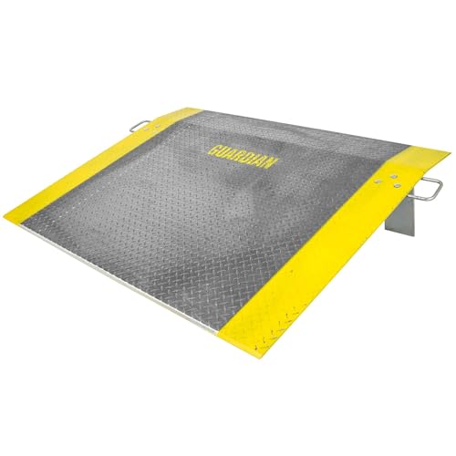 Guardian Dock Plate, 48" x 60", Aluminum, 2,900 lb, for Pallet Jacks, Hand Carts sold by Discount Ramps Amazon