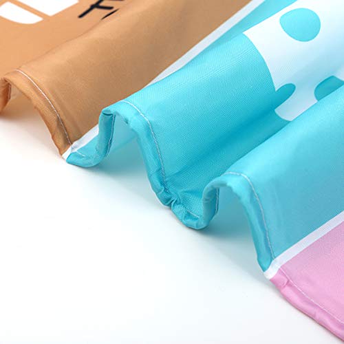 Unifeel Alphabet Fabric Shower Curtain For Kids Abc Educational Learning Tool For Children And Babies Large A To Z Poster Tapestry Waterproof Polyester Bathroom Curtains 71”*71” #TOP4