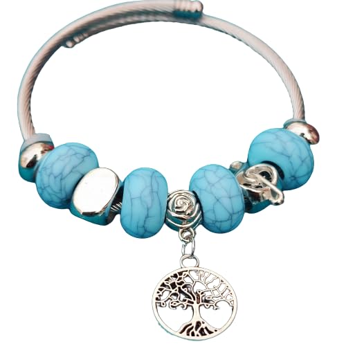 Soprialcharms Pandora Bracelet Adjustable Oxidised Beads Bracelet