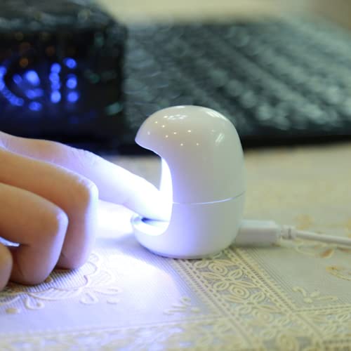 Mini Secador Cabine Unhas Secagem Rápida 30 seg Luz Uv Led
