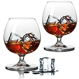 ninesung Brandy Bourbon Whiskey Cognac Scotch Drinking Glasses, Superb Lead-Free Crystal Snifter Glass for Cocktail Party Dishwasher Safe, 11.5 oz (Set of 2)