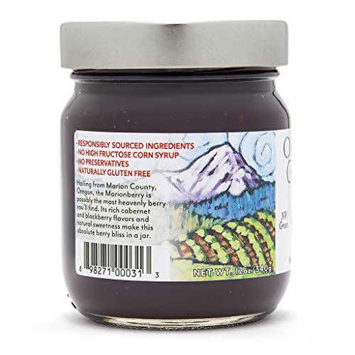 Oregon Growers Marionberry Fruit Spread - Marionberry Jam Made In Oregon, Blackberry Jam, Blackberry Fruit Spread, All Natural Ingredients, Non-GMO - 12 Oz (Pack Of 3) - Thumbnail 3
