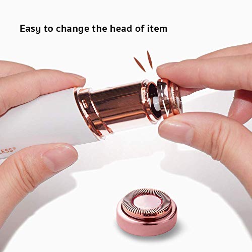 Replacement Heads For Finishing Touch Flawless Facial Hair Removal Shaver For Women, Rose Gold - Pack Of 2 #TOP3