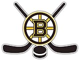 Boston City Hockey Sport Sticks Bruin Car Bumper Sticker Decal 5'' X 4''