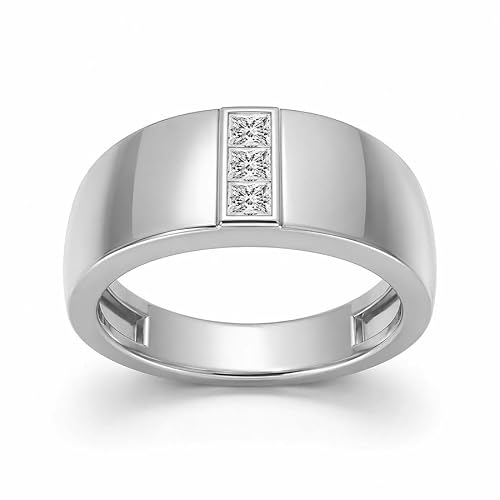 Aster 0.30 Carat Lab Grown Diamond Men's Ring, Platinum, Size 12