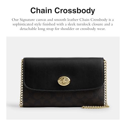 Coach Chain Crossbody, Walnut/Black2