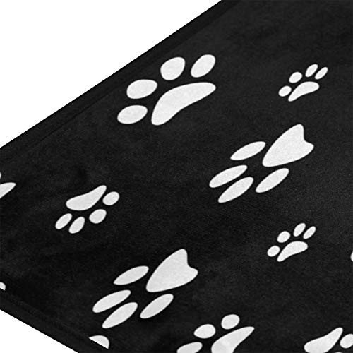 Alaza Animal Paw Print Non Slip Kitchen Floor Mat Kitchen Rug For Entryway Hallway Bathroom Living Room Bedroom 39 X 20 Inches(1.7' X 3.3') #TOP2