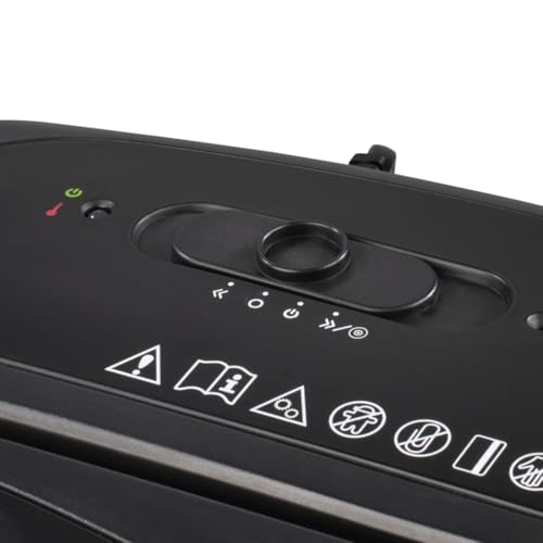 Hama Aktenvernichter Einzug Aktenvernichter professionell Home Office (Kreuzschnitt, Schredder, elektrisch, 12 Blatt Papier, CDs, Kunststoff Schredder, 21 Liter Papierkorb, Sicherheitsstufe 4 DSGVO)