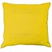 Le Jardin des Cigales Lana Housse de Coussin avec Encart Coton Tisse Jaune 40 x 40 cm