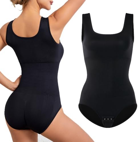 Comfortable and Slimming Shapewear for Women Trainer Bodysuit Slim Full Body Shapewear Seamless Round Neck Jumpsuits