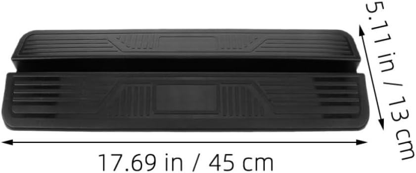 2pcs Indoor Pet Dog Safety Ramps Threshold Ramp for Gates Doorways Black Non-Slip Panels Suitable for Small to Large Dogs and Safety