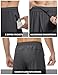 Rdruko Men's Sweat Pants Lightweight Casual Workout Gym Jogger Hiking Track Sports Athletic with Zipper Pockets(Dark Grey, US L)