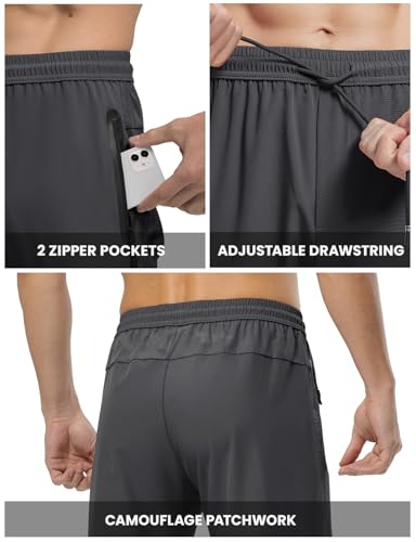 Rdruko Men's Casual Pants Lightweight Quick Dry Hiking Running Workout Outdoor Sports Sweat Pants - Image 6