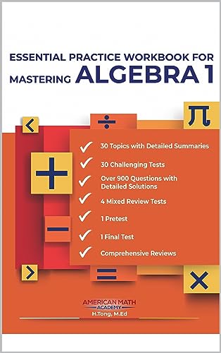 ESSENTIAL PRACTICE WORKBOOK FOR MASTERING ALGEBRA 1