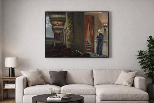 Poster Edward Hopper New York Movie affiche murale géante 101,6 x 127 cm pour salon et bureau