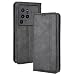Produktbild EASSGU Handyhülle für vivo X80 Pro (6.78" Inches) Flip Folio PU Leder Magnetschalter Schutzhülle, [3 Kartenfach] [1 Wallet] Stand Case - Schwarz