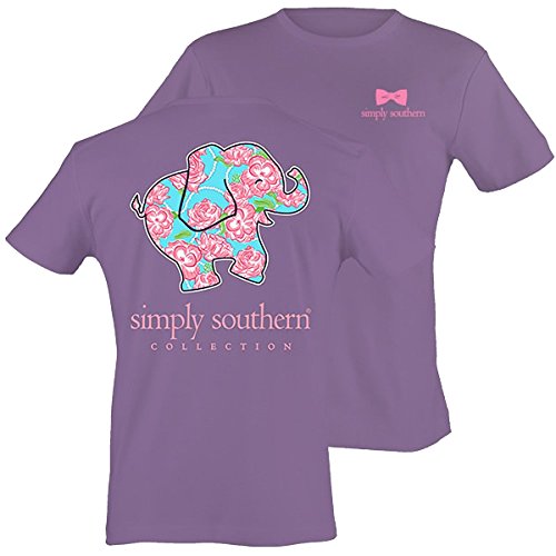Simply Southern Preppy T-Shirt - Elephant Amethyst