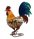 Picnic Plus Rooster Cork Caddy Holds Over 60 Wine Corks, Cork Corral, Cork Holder for Kitchen, Bar, Colorful Hand Painted