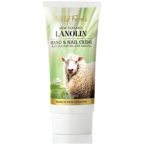 Wild Ferns Lanolin Hand and Nail Crème with Rosehip Oil & Keratin, 93% Natural, 85 milliliters Cover