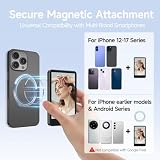 Rollei Easy Creator ekran monitora do selfie do telefonu, 10.1 cm, magnetyczne akcesorium do tylnej aparatu, kompatybilne z iPhone'em i Androidem, do TikTok, transmisja na żywo, vlogowanie