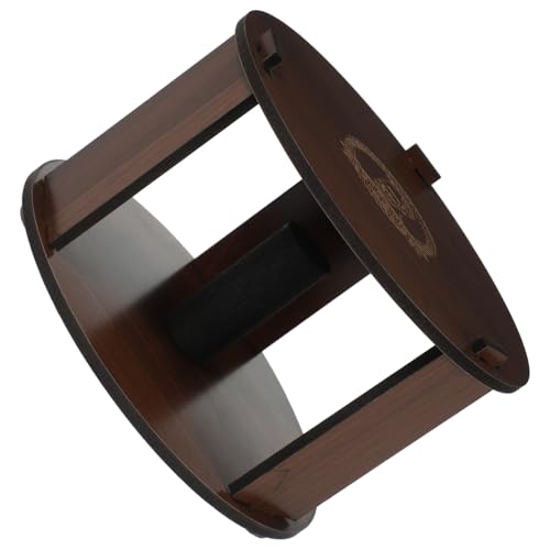 Mikinona 5 Piezas Tubo de soporte de papel para cuello Portarrollos de cuello de peluquero dispensador Salón titular de papel de cuello portarrollos de cuello para barbería Madera