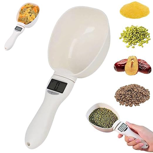 2025 New Digital Measuring Spoon With LCD Screen - Electronic Food Scale 800g/0.1g High Precision - Measuring Scoop for Coffee, Spices, Dog Cat Food (1PCS)