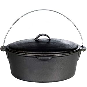 Cajun Classic 20-Quart Seasoned Cast Iron Dutch Oven – GL10491S