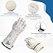 HOLDZERO Heat Resistant Gloves Food Grade Oven Mitts Liquid Silicone with Nylon Line Reusable Waterproof for Women Handle Hot Food White Small