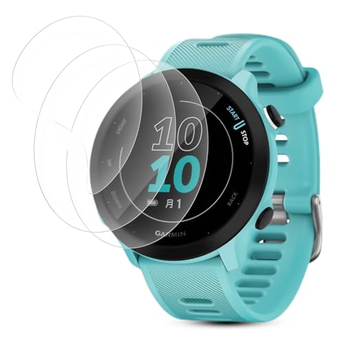 �y3���Z�b�g�zFor Garmin ForeAthlete 55 �ی�t�B���� TPU�� �p �K�[�~�� ForeAthlete 55 �t���t�B���� ���ߗ��� �掿�N���A �w��h�~ �K�[�~�� 55 �Ή� �t�B����