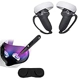 Oculus Quest 2 Cleaning Pen，Lens Cover and Touch Controller Grips Cover