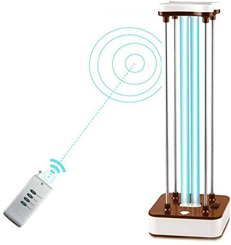 Luce di disinfezione UV, Vogvigo 38 W, lampada sterilizzante Ozon, 99% tasso di sterilizzazione, disinfezione timer, telecomando, voce AI, per stanza, scuola, ristorante, ospedale.