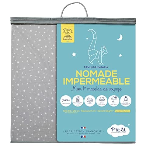 P'tit Lit - Colchón de Viaje para Bebé Plegable 60x120 cm Cover