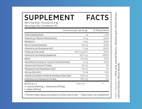 Image of Zeal Electrolyte Powder - 30 Servings | Keto Electrolytes Powder | Zero Sugar, BCAAs, B-Vitamins | Potassium, Zinc, Magnesium | Hydration Powder Recovery Drink | White Gummy Bear