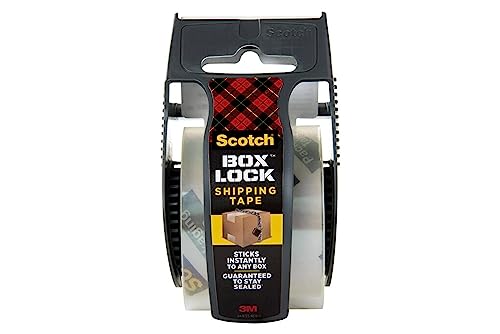 Scotch Box Lock Packaging Tape, 6 Rolls With Dispenser, 1.88 In X 800 In, Extreme Grip, Sticks Instantly To Any Box (195) #TOP30
