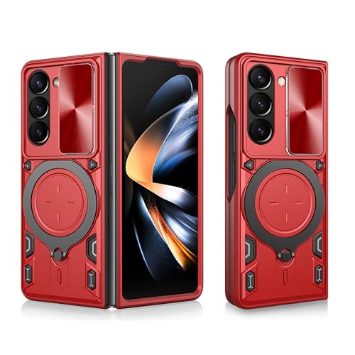 ASUS wish �g�ѓd�b�P�[�X Samsung Galaxy Z Fold 6 5G 2024 �X���C�h�J���� ���C�J�o�[ �����O�z���_�[�X�^���h�t�� �n�C�u���b�h ���o�C�� ��� �ϏՌ� �Z���A�N�Z�T���[ ZFold6 Z6 G Fold6 ZFol