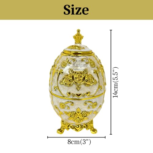 Image of Luxury Decorative Toothpick Holder - Handmade Gold Enamel Faberge-Style Dispenser | Dining Table Decor | Unique Gift