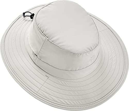Coolibar Upf 50+ Unisex Convertible Boating Hat - Sun Protective (Medium/Large- Light Grey) #TOP4