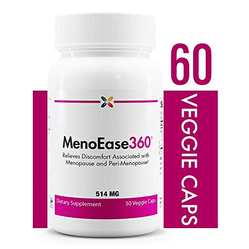 Stop Aging Now - MenoEase360 Menopause Support Formula - Relieves Discomfort Associated with Menopause and Peri-Menopause - 30 Veggie Caps              