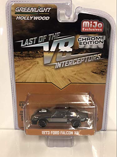 1973 Ford Falcon XB Chrome Black Edition The Last of The V8 Interceptors (1979) Movie Limited Edition to 4,600 Pieces Worldwide 1/64 Diecast Model Car by Greenlight 51229