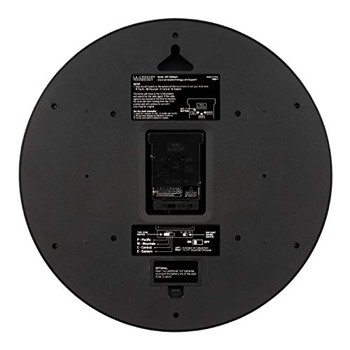 La Crosse Technology Wt-3143A-Int 14-Inch Atomic Wall Clock, Black #TOP3