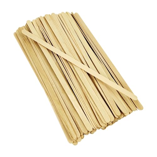200 Pcs 5.5 Inch Wooden Coffee Stir Sticks - Disposable Natural Wood Stirrers for Hot/Cold Beverages, Tea, Cocktails & Hot Chocolate