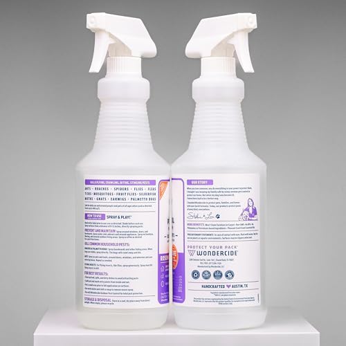 Image of Wondercide - Indoor Pest Control Spray for Home and Kitchen - Ant, Roach, Spider, Fly, Flea, Bug Killer and Insect Repellent - with Natural Essential Oils - Pet and Family Safe - Rosemary 32 oz