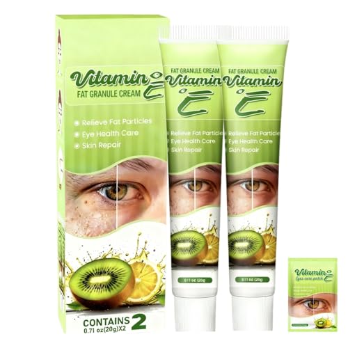 Milia Eye Cream – Vitamin E Eye Cream for Fat Granules & Under Eye Bumps, Gentle Moisturizing Eye Care Cream.2Pcs/1.4oz