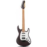 Grote Solid Electric Guitar GR Standard S Matte Finish Poplar Body Roasted Maple Neck Coils Splitting Pickup (PEWTER)