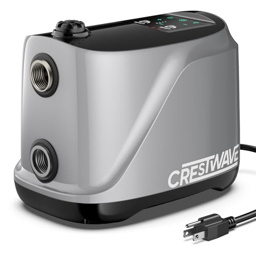 CrestWave Whole House Water Pressure Booster Pump, 80PSI 115V Automatic